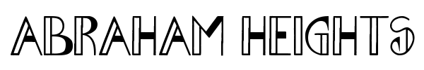 Abraham Heights font preview
